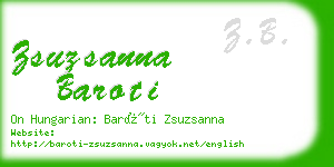 zsuzsanna baroti business card